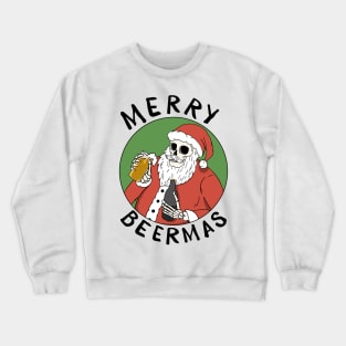 Merry Beermas White Crewneck Sweatshirt